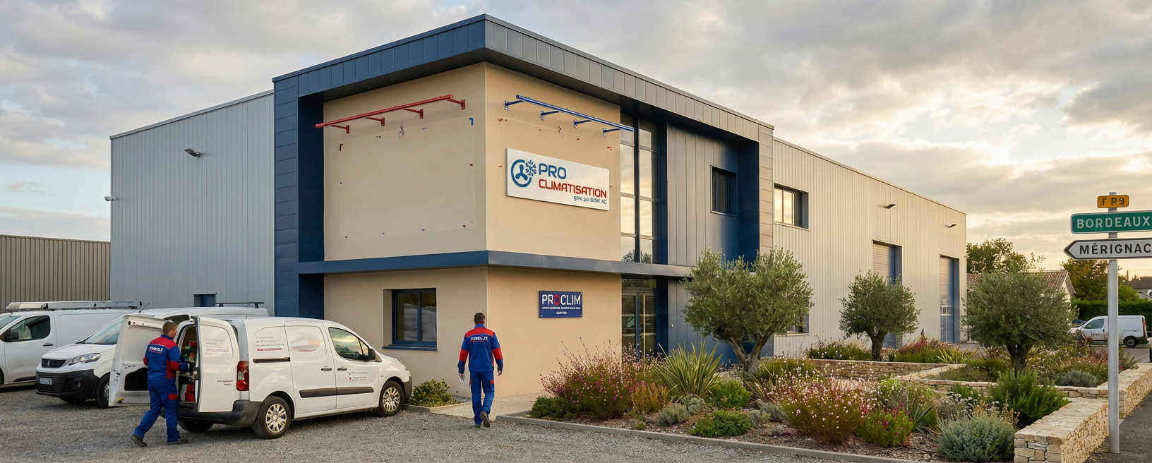 Extérieur entrepôt Proclim rue David Johnston