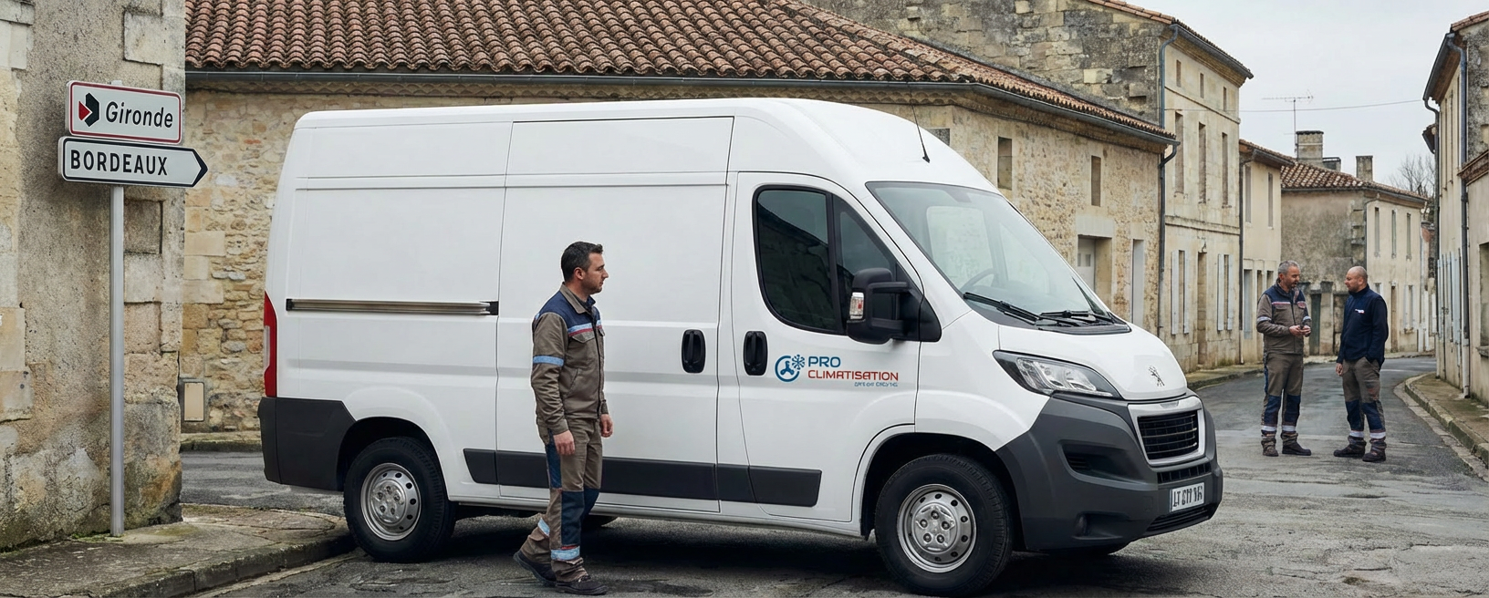 Fourgon Proclim et climaticien en Gironde